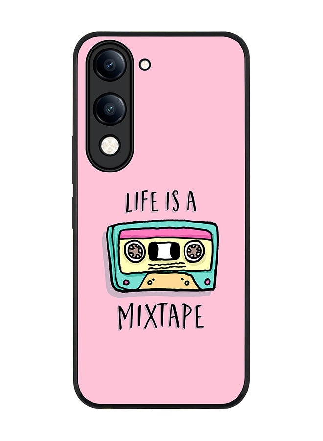 For vivo Y04 / Y29t 5G Case,Slim fit Camera Protection, Shockproof Thin Phone cover  - Life is a mixtape